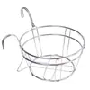 Estante para Macetas de Balcón de Acero Inoxidable, Estante de Almacenamiento, Estante Colgante, Soporte para Plantas Colgantes en Barandilla, Soporte para Flores de Hierro Forjado, Soporte para Plantas Colgantes en Barandilla