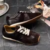 Tênis de treino alemão color-block para mulheres, novidade do outono de 2026, sapatos casuais estilo retrô, com cadarço, versáteis, sola macia, confortáveis para os pés, tênis estilo Forrest Gump