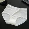 10A Algodón Puro Antibacteriano Transpirable Malla Lindos Puntos Polka Cintura Media Triángulo Femenino Chica Dulce Japonesa Bragas
