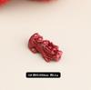 Cuentas Espaciadoras Pixiu de Arena Púrpura y Dorada de Alto Contenido de Cinabrio al por Mayor, Accesorios para Joyería DIY Pixiu Pez Dorado Carácter de la Fortuna