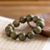 Pulsera de Sándalo Verde Cuentas de Madera de Buda Cuentas de Rosario Sándalo Sagrado para Hombre y Mujer Pulsera Corta Seiko Pulida a Mano para Pareja Joyería de Muñeca