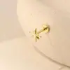 Pendientes de Estrella de Ocho Puntas de Plata de Ley S925 con Diseño de Espiral Interno para Mujer, Estilo Transfronterizo Popular Europeo y Americano, Clavijas para Perforación de Hélice de Oreja con Base Plana