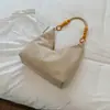 Bolsa transversal casual simples cor sólida camurça veludo toque de luxo 2026 nova textura outono moderna de ombro único para mulheres