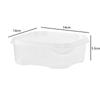 Crisper para Refrigerador de Cuatro Compartimentos/Seis Compartimentos con Tapa, Caja de Almacenamiento Transparente, Caja de Almacenamiento Sellada de Grado Alimenticio, Crisper para Congelador