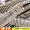 Manguera de plástico de PVC transparente reforzada con espiral, resistente a ácidos y álcalis, resistente a altas temperaturas, pared interior lisa, tubo de ventilación para succión de polvo 63