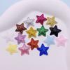 Pó de ouro ultrassônico estrela de cinco pontas diy acessórios de cabelo feitos à mão acessórios para tecido de roupa materiais de joias de estrela