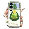 Christmas Tree Embroidery Suitable for Apple 17 Phone Case, iPhone 16 Pro Max, Huawei Mate 70, Honor Protective Cover