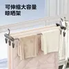 Perchero grande retráctil de acero inoxidable para uso doméstico en el balcón, especializado para secar edredones, toallas de baño y toallas normales, un tendedero multifuncional