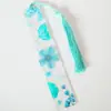 Marcador de páginas acrílico transparente Marcador de páginas de flor Material escolar para estudiantes Papelería Regalos Regalos creativos Estilo popular transfronterizo