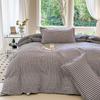 Conjunto de Roupa de Cama de Lençol Único Outono e Inverno de Quatro Peças, Capa de Edredom Única, Conjunto de Três Peças para Dormitório Estudantil com Estampas Fofas de Desenho Animado