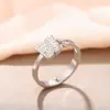 Anel Europeu e Americano Borboleta Micro Diamante Aço Inoxidável Anel Design Geométrico de Personalidade Moda Feminina Joias para Uso Diário