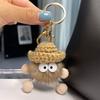 Real Mink Cabelo Pequeno Bola de Carvão Carro Chaveiro Bolsa Acessórios Bonito Pingente de Pelúcia Fur Ball Elf Pingente
