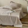 Estilo Fresco Francês Algodão Fio Duplo Amigo da Pele Lençóis de Cama Solteiro e Casal Têxteis para Casa