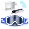 Set de Casco de Motocicleta Clásico en Stock, Gafas Todoterreno, Gafas de Exterior a Prueba de Viento, Gafas de Esquí UV, Gafas de Montar