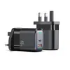 Cargador de Nitruro de Galio Transfronterizo de 45W Adecuado para Teléfonos Apple 17 y Android, Adaptador de Carga Rápida Multi-Puerto