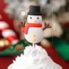 Decoración Pastel Navideño 2025 Moño Campana Enchufe Árbol de Navidad de los Deseos Estrella de Cinco Puntas Vela Decoración para Hornear