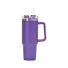 Taza Térmica de Viaje Aislada de 40 oz con Asa y Popote, Taza de Acero Inoxidable de Doble Pared al Vacío, Mantiene la Bebida Fría y Caliente, Termo para Café de Viaje