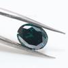 Moissanita forma de huevo verde oscuro piedra desnuda transfronterizo caliente 0.5-3 quilates superficie ovalada anillo fábrica de Wuzhou venta al por mayor
