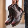 2023 otoño e invierno nuevas botas Martin para pareja para hombre retro punta redonda botas de cuero moda juventud piel de vaca botines para hombre Martin