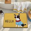 Dajiang Baño Hogar Inodoro Antideslizante Alfombrilla para Pies Alfombrilla Absorbente de Agua Alfombrilla para Piso Estilo Nórdico Alfombrilla de Secado Rápido para Entrada de Baño