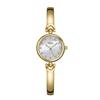 Relógio de pulso estudantil em liga minoritária Goldie, temperamento simples, mostrador redondo, à prova d'água, quartzo, pulseira feminina, atacado