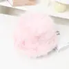 Gorro de lana para otoño e invierno para mujer, de punto, con punta cerrada, pequeño, cálido, de felpa blanca, con circunferencia de cabeza grande