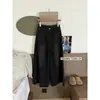 Su Xinlan/YOUMO Moda Otoñal Chic Commuting Patrón Ojo de Gato Holgados Adelgazantes Jeans de Pierna Ancha 72585-1
