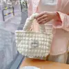 Bolsa de mano tipo tote para el día a día con forma de nube, pequeña y fresca, bolsa para el almuerzo de gran capacidad para trabajadores de oficina, tote de lona versátil y casual