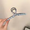 Pinza de garra de moda lujosa y brillante para uso diario, resistente, con pedrería y garras, para mujer, adecuada para recogidos en la parte posterior de la cabeza, pinza para el cabello totalmente cubierta de pedrería