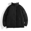 Chaqueta de alta calidad con cuello alto, Otoño/Invierno 2026, Multicolor, Forro polar, Abrigo grueso de algodón de lana de cordero, Estilo coreano, Corte holgado, Chaqueta acolchada casual para hombre