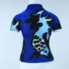 Top Plisado de Manga Corta para Mujer Primavera y Verano Nuevo Elegante Cuello Alto Delgado Delgado Estampado Camiseta de Mujer 46