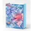 Bolsa de Regalo Estilo Pintura al Óleo con Flores Frescas Bolsita de Papel Colorida para Instagram Bolsa para Souvenir de Festival En Stock