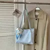 Bolsa de Ombro Estilosa de Grande Capacidade com Bolinhas Personalizadas, Estilo Preguiçoso, Moda Simples, Alto Valor, para o Dia a Dia, Artística