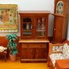 1:12 Casa de muñecas Miniatura Casa de muñecas Muebles en miniatura Escena de comida y juego Adornos Librero vertical