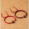 Pulsera de cinabrio para mujer cuentas de loto año de nacimiento cuerda roja tejida a mano arena dorada púrpura Joyería roja para hombres y mujeres