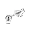 Aleación de Titanio F136 Rosca Externa Cono Puntiagudo Clavo Diablo Clavo de Hueso de Oreja Clavo Diente de Tigre Clavo de Oreja Clavo de Labio Joyería para Piercing G23