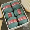 Hilo de lana Shanghai Sanli 290 para tejer suéteres y bufandas, ovillo de hilo de tejer de grosor medio para cojines y bufandas hechos a mano DIY