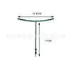 Soporte para plantas de plástico, estaca de soporte para plantas, soporte semicircular, soporte en forma de T, herramienta de fijación para plantas de jardinería, bonsái