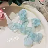 Pendientes de Flor de Lujo Ligero Imitación de Concha Francesa para Mujer Diseño de Nicho Elegantes de Gama Alta Pendientes Súper Hada de Pétalos