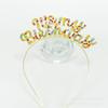 Nuevas Letras de Pedrería para Fiesta de Cumpleaños Accesorios para el Cabello para Niñas Diadema de Cumpleaños para Niñas Tocado de Cumpleaños