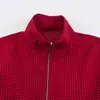 Venta al por mayor transfronteriza 2026 Moda europea y americana casual holgada con cremallera chaqueta bomber a cuadros para mujer X412759