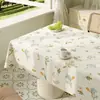 Mantel Floral de Primavera Pastoral Impermeable y a Prueba de Aceite Mantel sin Lavado Nuevo Estilo 2025 Lujo Ligero Gama Alta Mantel para Mesa de Café