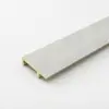 Rodapié Rígido Personalizado de 5 cm Base de Madera de Bambú Fibra de Madera Oficina Madera Plástico Línea de Base Rodapié de PVC