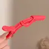 Pinza de pico de pato para maquillaje de moda estilo coreano, básico y simple, alto valor estético, pinza lateral, no deja marca, nuevo modelo 2026, pinza para el cabello elegante