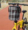 Cesta de tela para bicicleta, cesta de tela para vela delantera de coche eléctrico, cesta plegable para bicicleta de montaña, cesta colgante para bicicleta, cesta para verduras