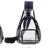 Mochila transparente, nuevo modelo de verano, bolso de pecho de PVC de moda de gran capacidad, bolso de gelatina personalizado, bolso cruzado casual para exteriores