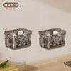 Caja de Almacenamiento Multifuncional para Cebolla, Jengibre y Ajo Estante de Especias de Cocina Montado en la Pared para Almacenamiento de Alimentos