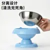 Comedero para gatos, plato para gatos, cuenco para comida de gato, cuenco de agua, cuenco de acero inoxidable para perros, cuenco para mascotas, accesorios para cuenco interior, comedero de acero inoxidable