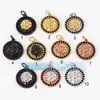 Acessórios DIY Cobre Puro Microincrustado Yin Yang Oito Trigramas Buda Maitreya Cabeça de Leão Pequeno Pingente Pequeno Pingente