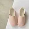 Zapatos finos de casa de verano zapatos posparto pantuflas de algodón